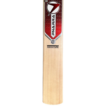 Premium Grade 1+ English Willow Cricket Bat: Crafted from premium Grade 1+ English Willow with 8-12 straight grains for durability and superior performance. Hard-pressed design offers powerful strokes with precise control.