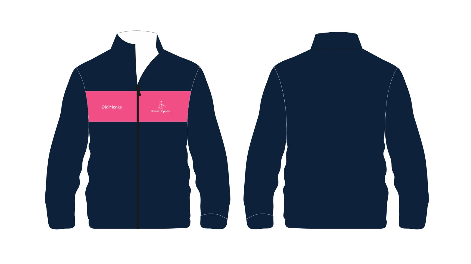 Displaying the complete jacket with its sleek design and vibrant color.
Perfect Fit Team Jacket: Designed for comfort, with a perfect fit for various team activities.