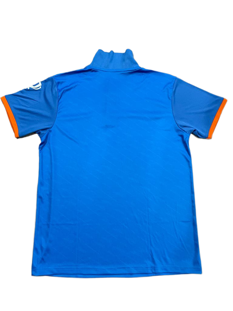 Official Team India Cricket World Cup 2023 ODI Jersey, made from high-quality fabric for comfort and durability, designed for both fans and players.